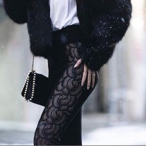 Black and Lace Leggings